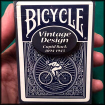 Bicycle Vintage Design #5: Cupid Back Blue Cards