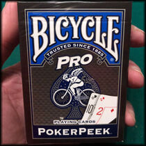 Bicycle Pro Poker Peek Blue Playing Cards