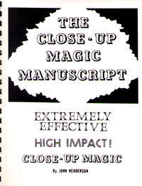 Close-Up Magic Manuscript (John Henderson)