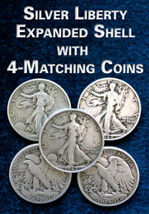 Silver Liberty Expanded Shell With Matching Coins