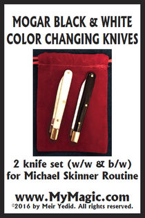 Mogar Black & White Color Changing Knives