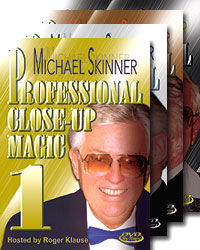 Michael Skinner's Professional Close-Up Magic #1-4 DVD Set