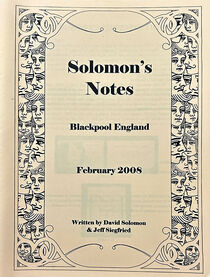 Solomon’s Blackpool Notes 2008 (David Solomon)